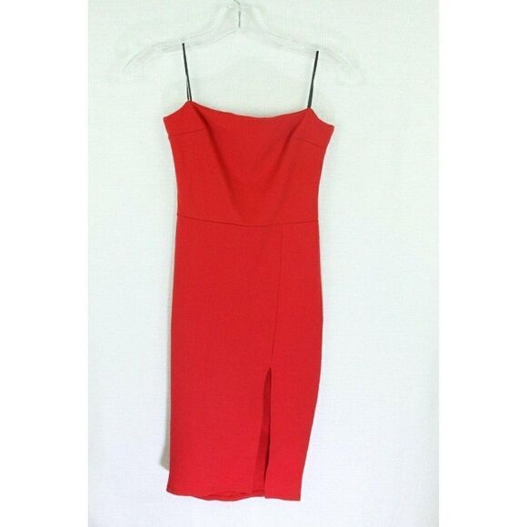 Fashion Nova XS 0 Dress Strapless Front Slit Cocktail Evening Womens - Picture 1 of 7